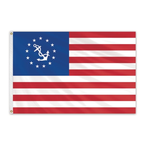 US Yacht Ensign Outdoor Nylon Flag 2.5'x4'